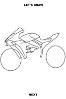 Draw Motorcycles: Sport capture d'écran 2