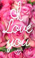 Romantic Images I Love You Ros Affiche