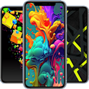 Neon Colored Shapes Wallpapers APK
