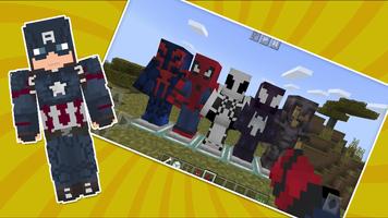 SpiderMan Skin Mod Minecraft poster