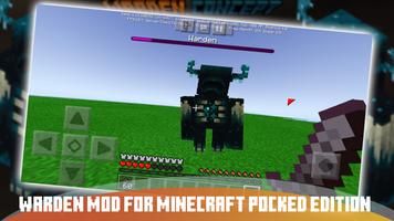 Warden Mod of Cave & Skin MCPE Cartaz