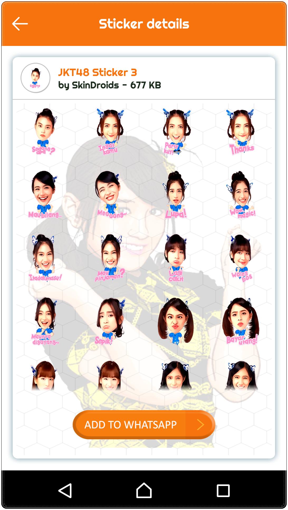 Stiker Jkt48 For Whatsapp For Android Apk Download