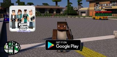 Skin Craft Theft Auto for GTA Minecraft PE Cartaz