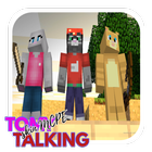 Talking Tom angelas Friends Skin For Minercraft PE ícone