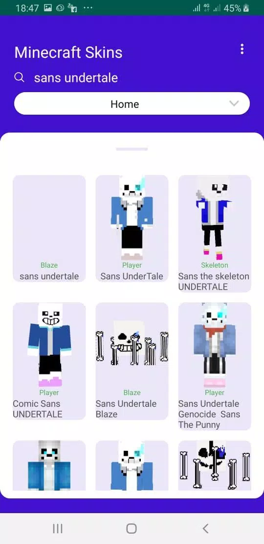 Sans Minecraft Skins