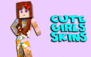 Des jolies filles skins pour Minecraft Affiche