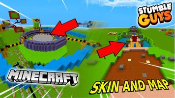 Skin and Map Stumble gems MCPE Affiche