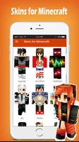 Skins for Minecraft الملصق