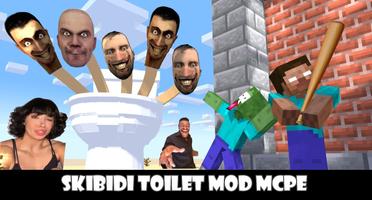 Skibidi Toilet Mod Minecraft पोस्टर
