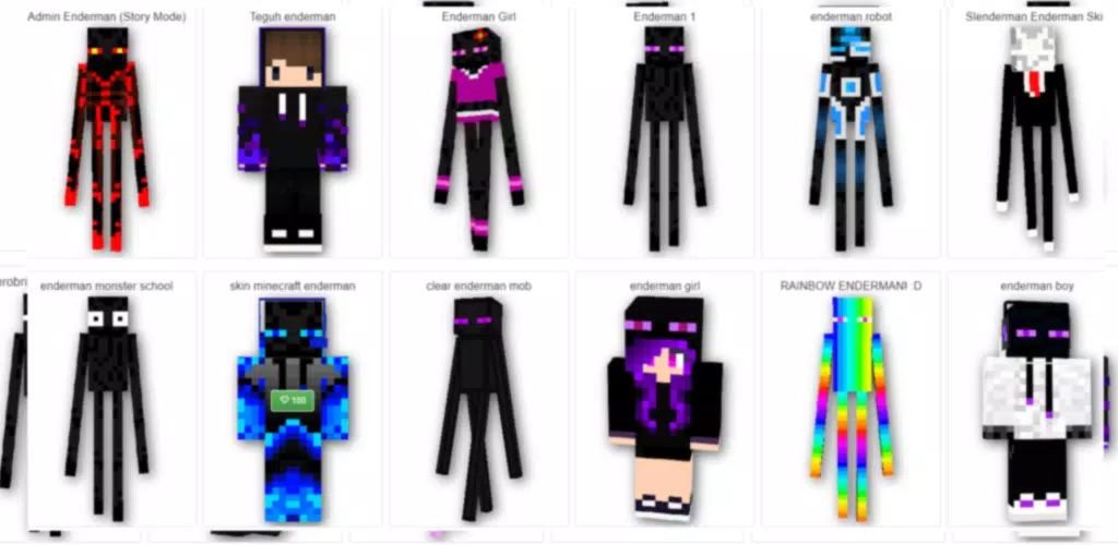 Enderman Minecraft Skin - Download Enderman Skin