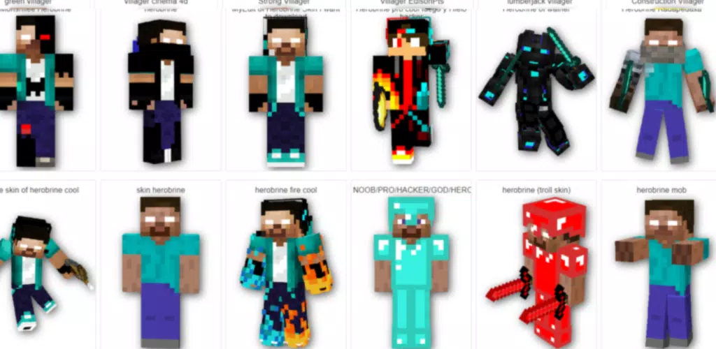 Herobrine (skin)  Minecraft Brasil ™ Amino