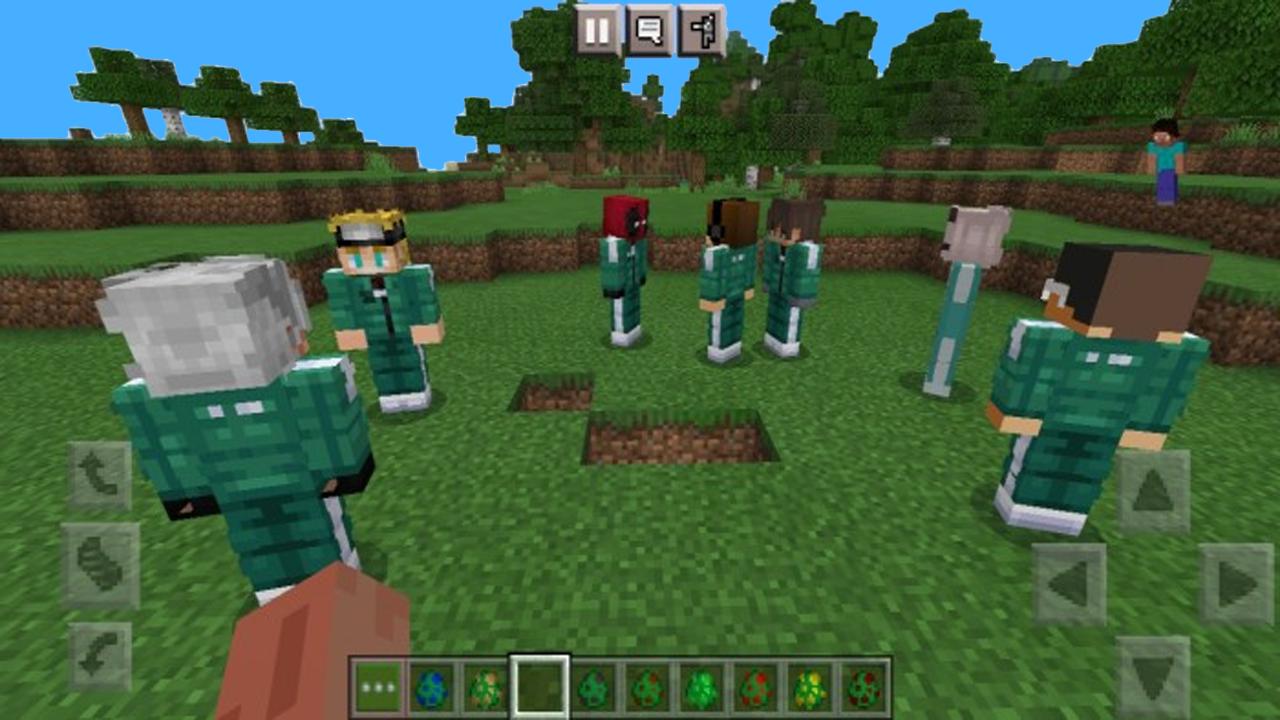 Mod Squid Game For Minecraft Pe Maps Skins For Android Apk Download