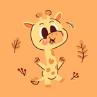 Cute Giraffe Wallpaper simgesi