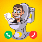 Skibidi toilet Fake call prank ícone