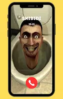 Skibidi toilet Fake call prank постер