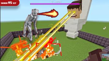 Skibidi Toilet VS SCP Mod MCPE الملصق
