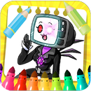 TV Woman Titan Toilet Coloring APK