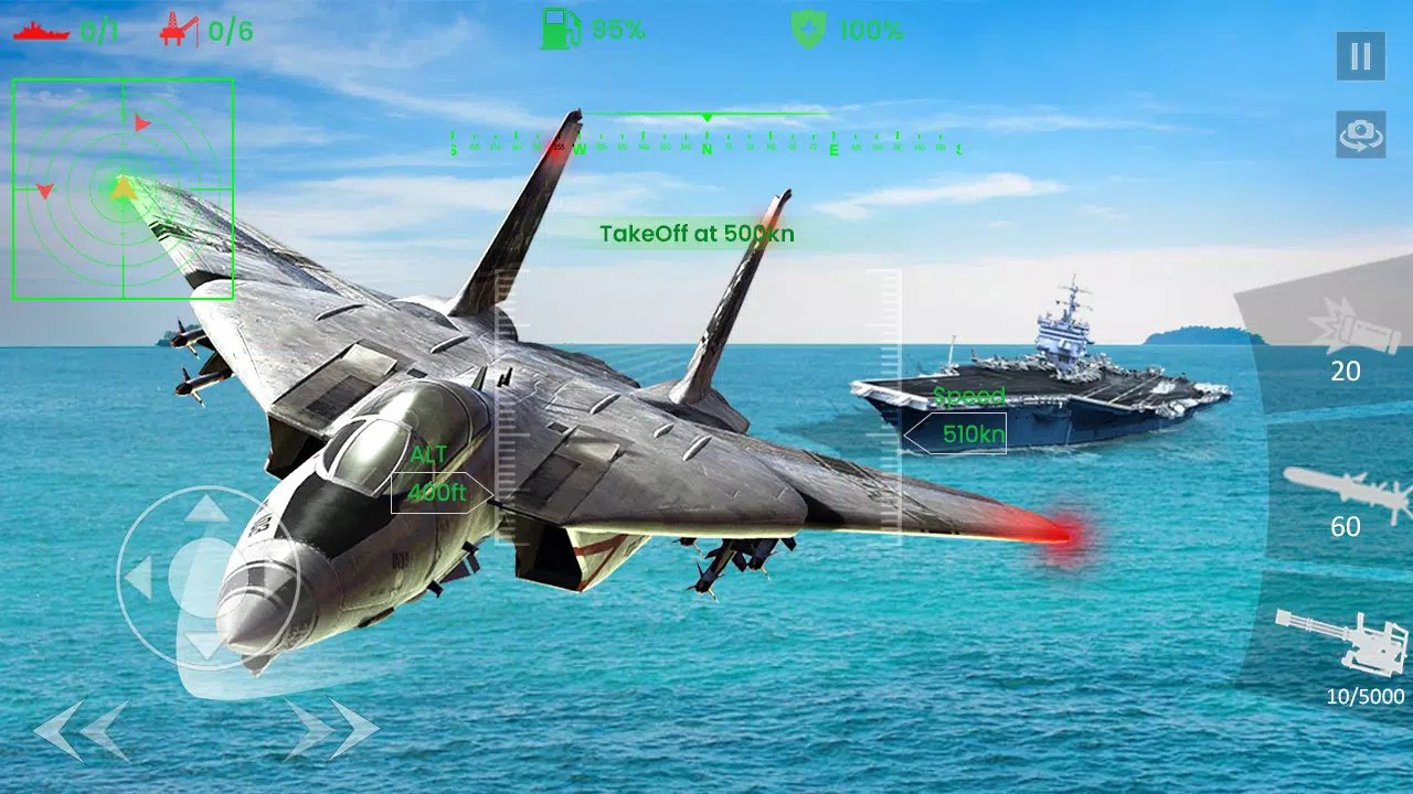 Jogo de Avião Caça Para Celular Over G: Modern Air Combat Android Gameplay  