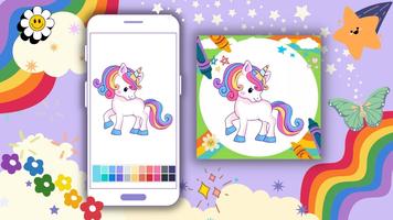 Offline Coloring Book: Unicorn capture d'écran 2