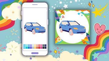 Offline Coloring Book: Vehicle Affiche