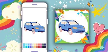 Offline Coloring Book: Vehicle capture d'écran 3
