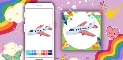 3 Schermata Coloring Book Offline Airplane