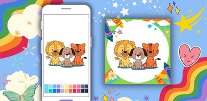 برنامه‌نما Offline Coloring Cute Animal عکس از صفحه