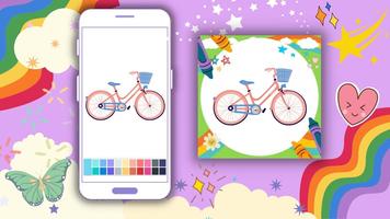 Offline Coloring Book: Bicycle screenshot 2