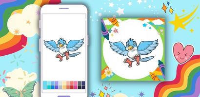 Off Coloring Bird Dot Marker captura de pantalla 3