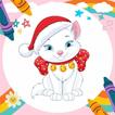 Offline Coloring Book Xmas Cat