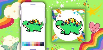 Offline Coloring Book Dinosaur 스크린샷 1