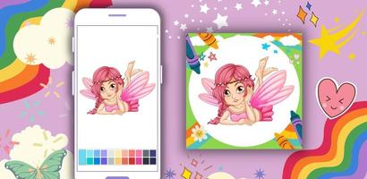 Off Coloring Book: Fairy Girl স্ক্রিনশট 1