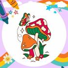 Offline Coloring Book Mushroom আইকন