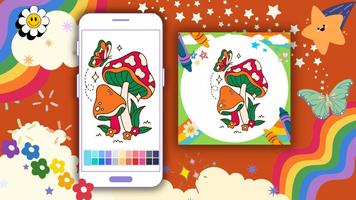 Offline Coloring Book Mushroom পোস্টার