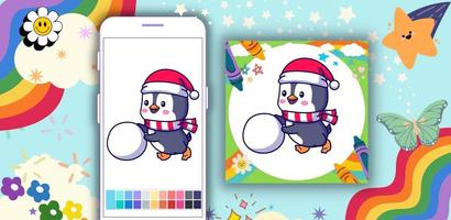Offline Coloring Book: Penguin Ekran Görüntüsü 3