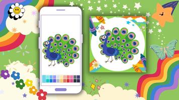 Offline Coloring Book: Peacock screenshot 2