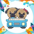 آیکون‌ Offline Coloring Book: Pug Dog