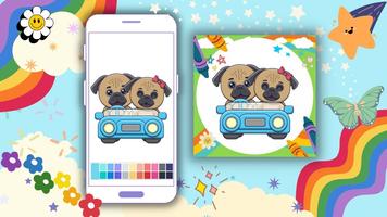 برنامه‌نما Offline Coloring Book: Pug Dog عکس از صفحه