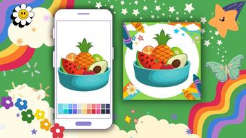 Poster Off Coloring Book: Raw Fruit
