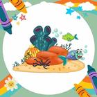 Off Coloring Book Sea Creature icono