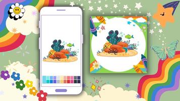 Off Coloring Book Sea Creature Poster