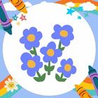 Of Coloring Book Simple Flower иконка