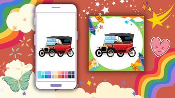 Coloring Book Antique Car Apps اسکرین شاٹ 2