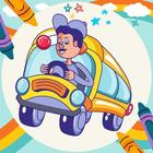 Coloring Book: Bus Driver App icône
