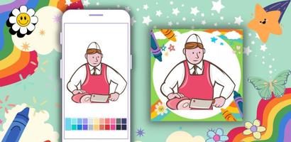 Coloring Book: Butcher Offline screenshot 1