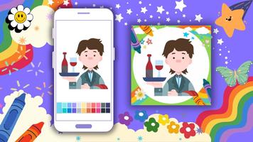 Coloring Book: Butler Offline Screenshot 2