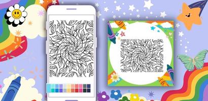 Coloring Book: BG Mandala স্ক্রিনশট 1