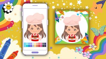 Coloring Book: Baker Offline Plakat