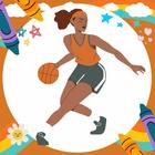 Coloring: Basketball Player icono