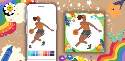 Coloring: Basketball Player captura de pantalla 3